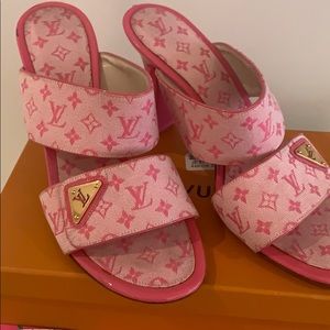 Louis Vuitton pink heels